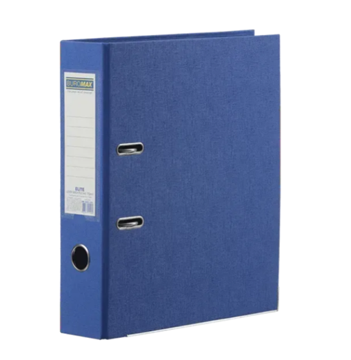 Папка-реєстратор А4 двостороння Buromax Elite 70 мм синя (BM.3001-02c)